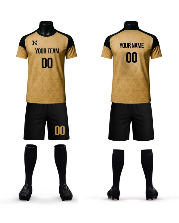Golden Majesty Custom Football Jersey / Kit