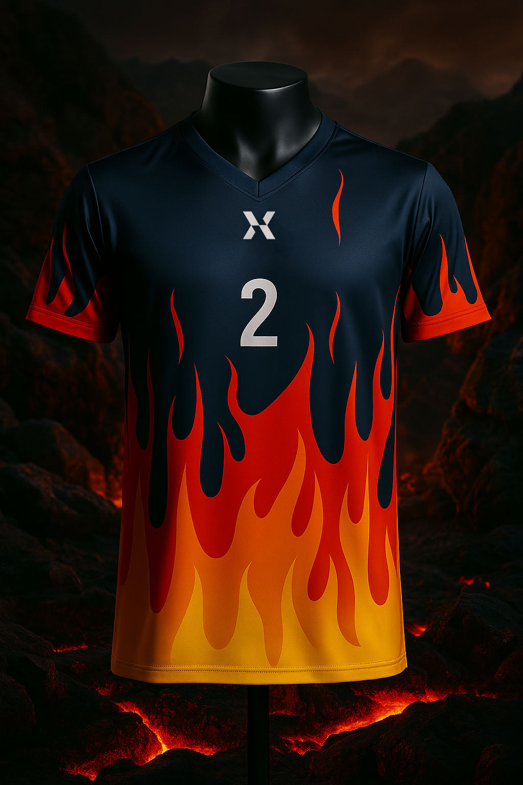 Blazing Inferno Custom Soccer Jersey / Kit